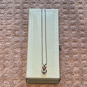 Women’s Sterling Silver King baby crown/heart pendant